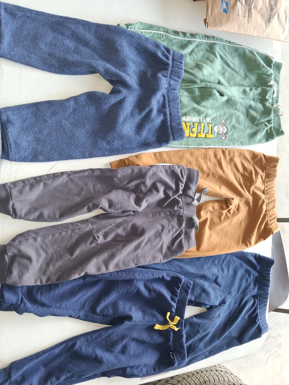 Kids Casual Pull-On Bottoms - Blue, Green, Brown, Gray